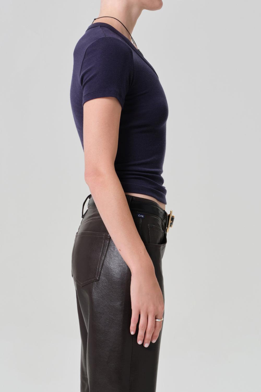 Maude Tee - Navy-BLUE-XS-CLOTHINGTOPT-SHIRT-CITIZENS of HUMANITY