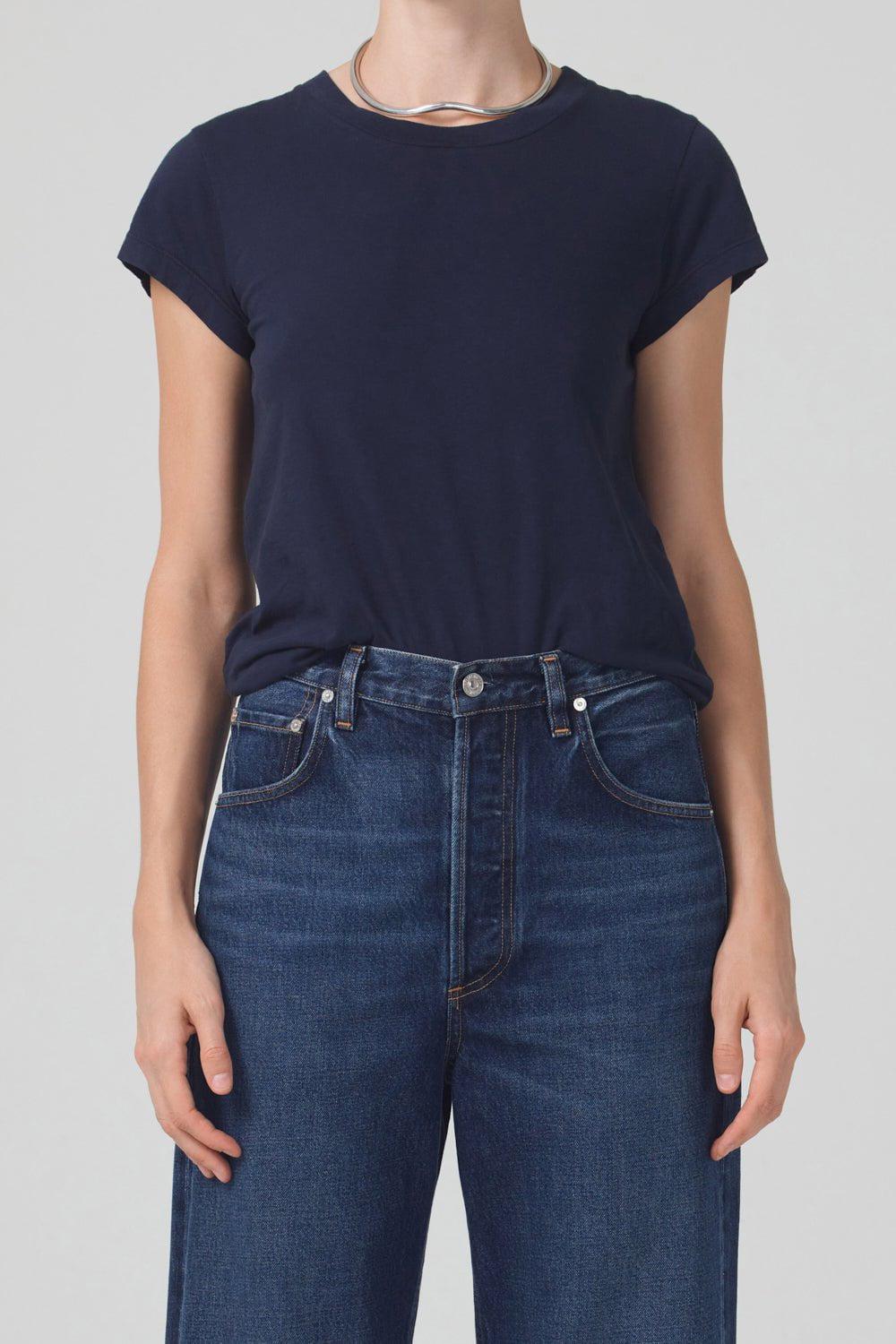 CITIZENS of HUMANITY-Juliette T-Shirt - Navy-