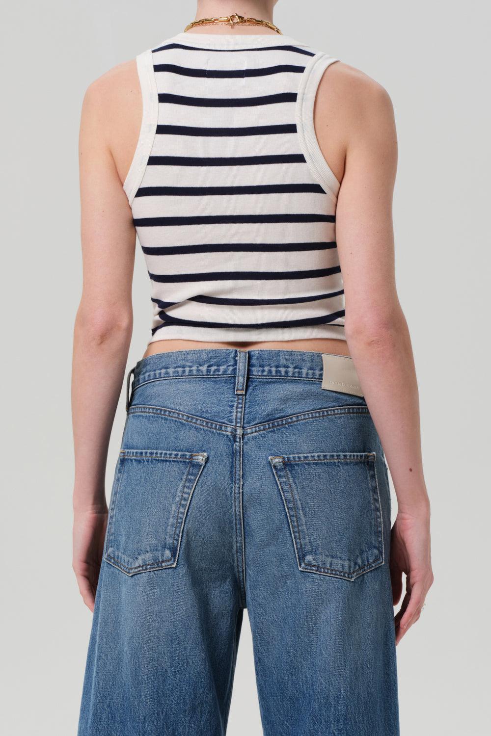 Caralyn Striped Tank-AZURE-XS-CLOTHINGTOPTANK-CITIZENS of HUMANITY