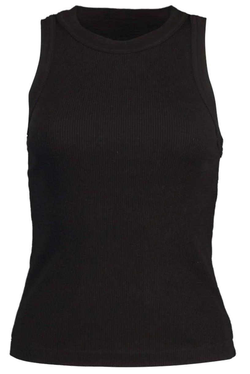 CITIZENS of HUMANITY-Isabel Rib Tank - Black-