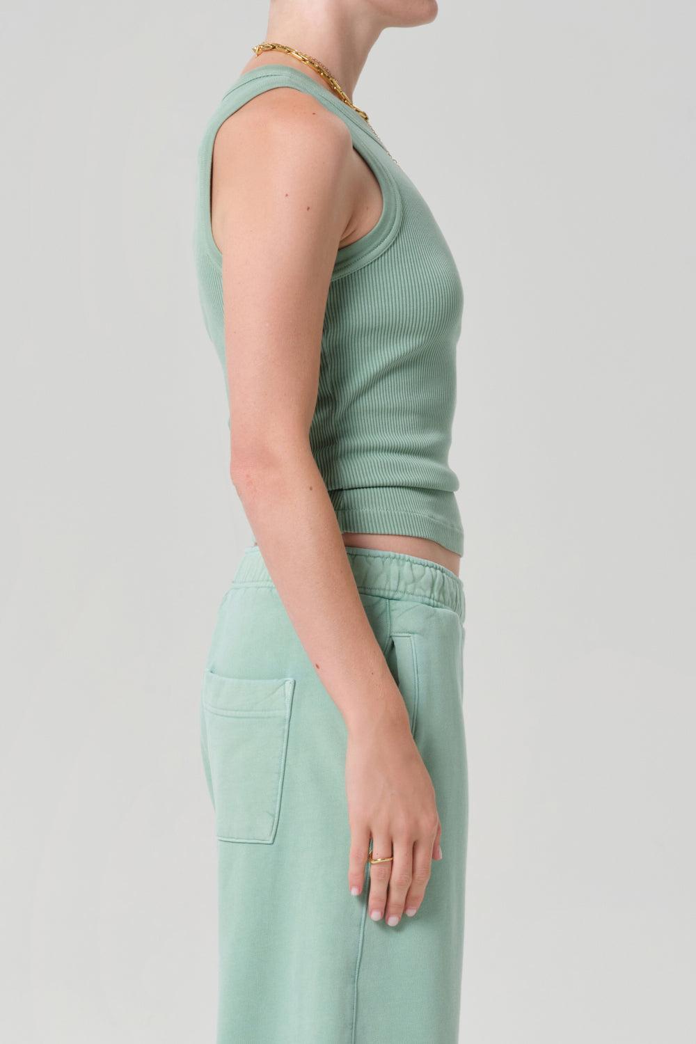 Isabel Tank - Cadet-GREEN-XS-CLOTHINGTOPTANK-CITIZENS of HUMANITY