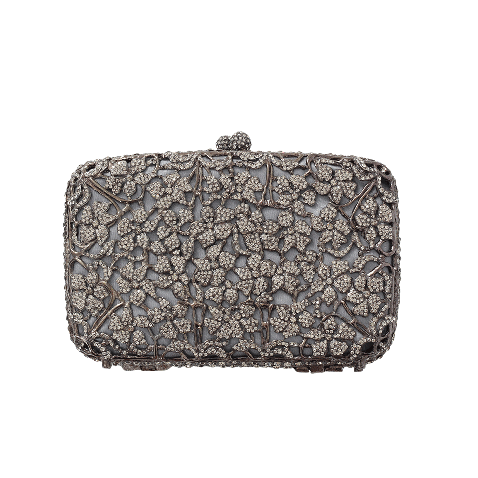 CLARA KASAVINA-Rosalie Diamond Handbag-GUN/BLK