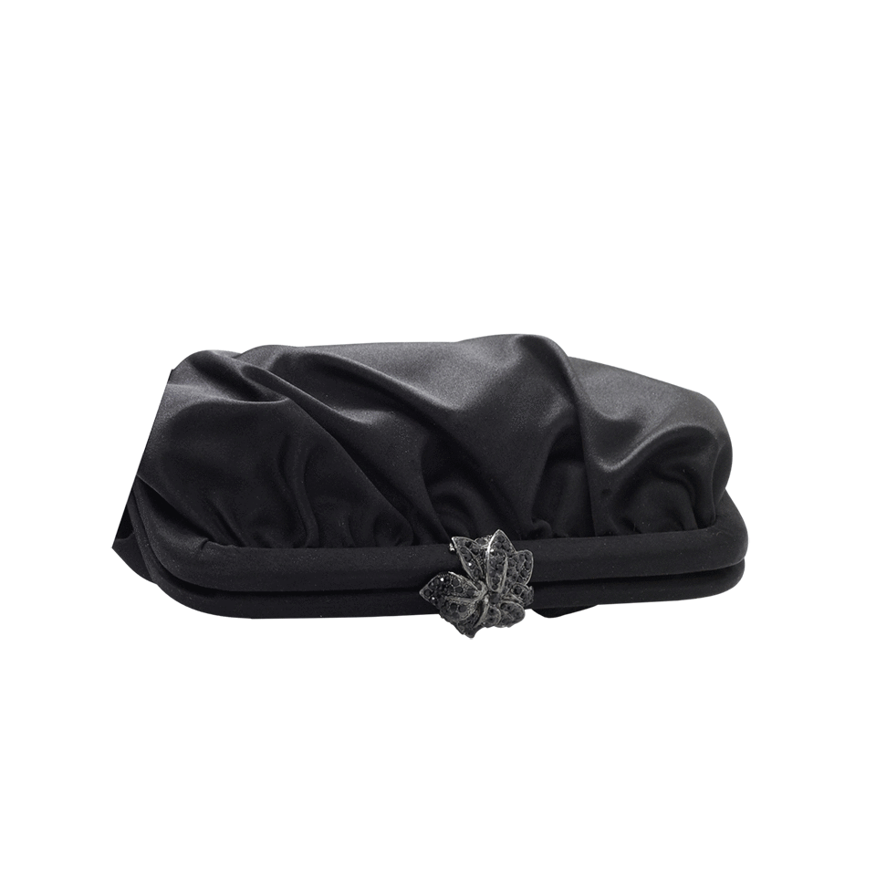 CLARA KASAVINA-Satin Handbag-JET