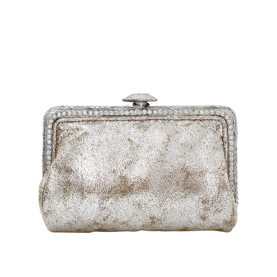 CLARA KASAVINA-Louise Shimmer Handbag-SILVER