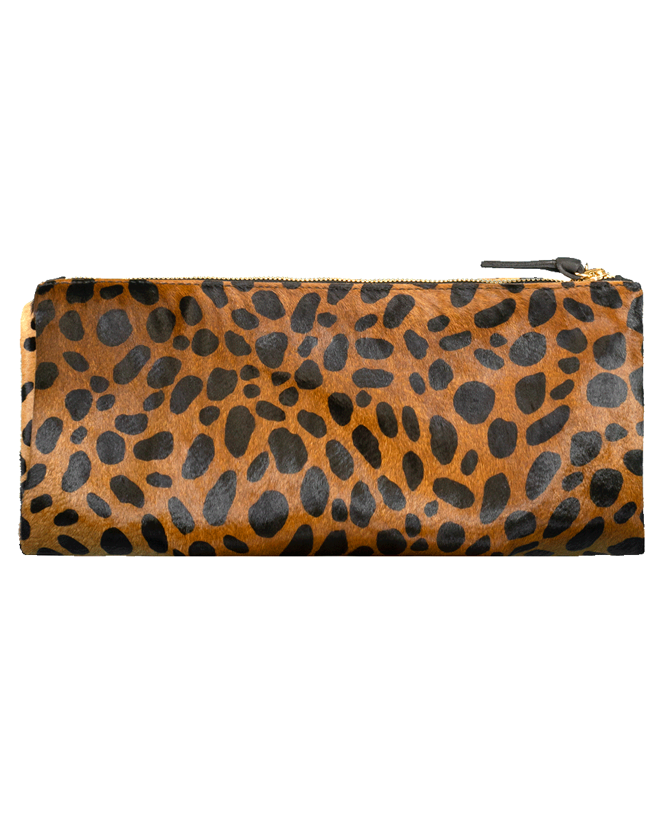 CLARE V-Foldover Leopard Clutch-LEOPARD
