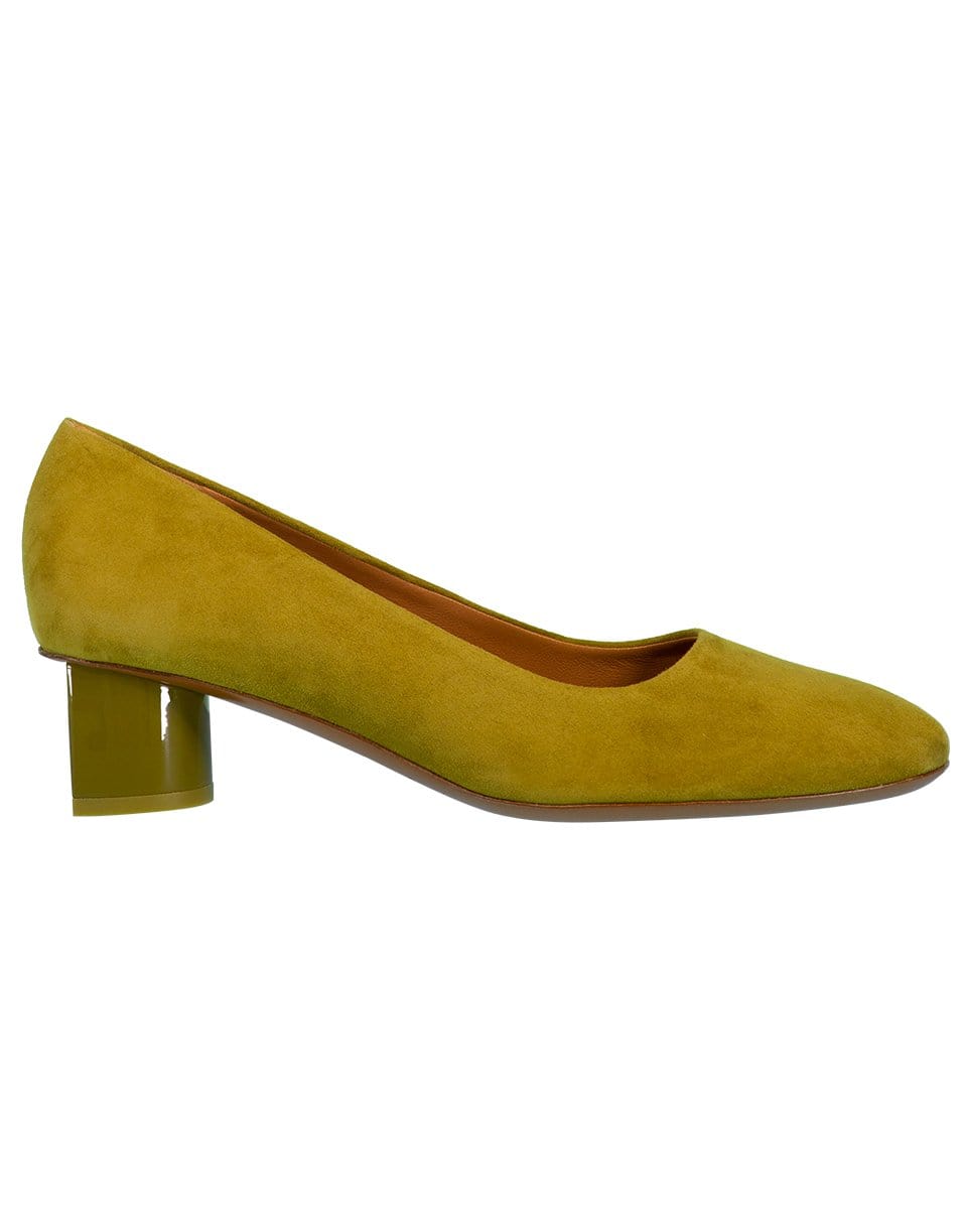 CLERGERIE-PATSIE6 Moss Suede Block Pump-