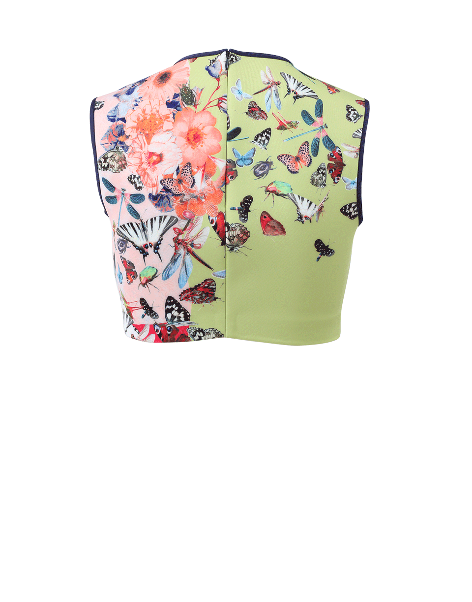 CLOVER CANYON-Embellished Butterfly Crop Top-