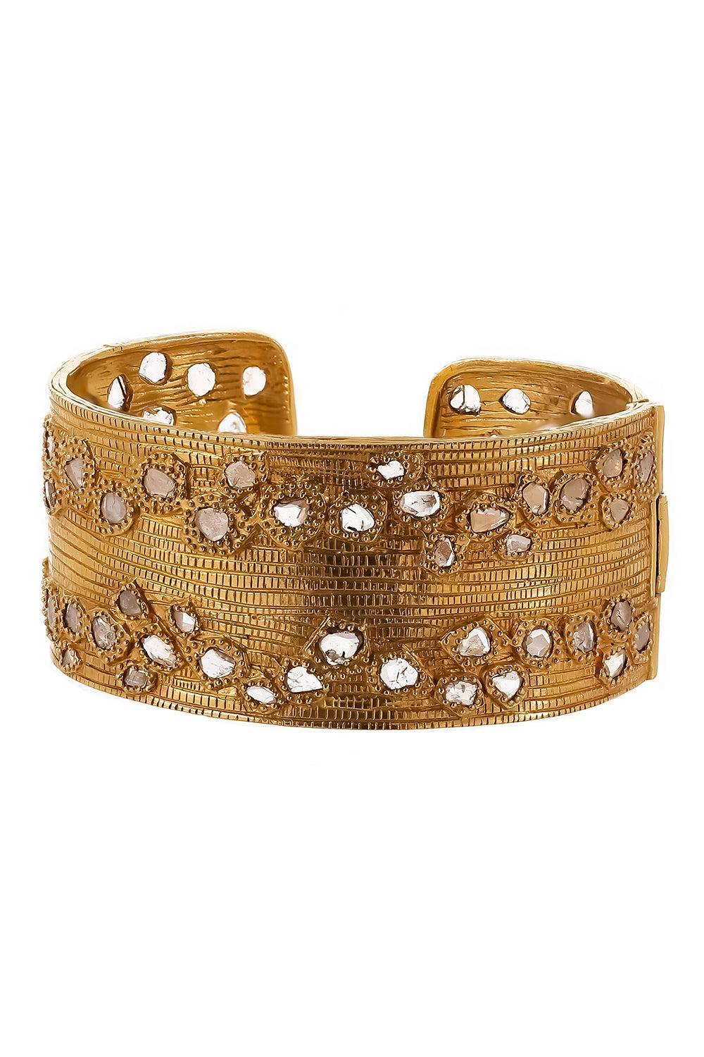 Diamond Eternity Cuff Bracelet-YELLOW GOLD-JEWELRYFINE JEWELBRACELET O-COOMI