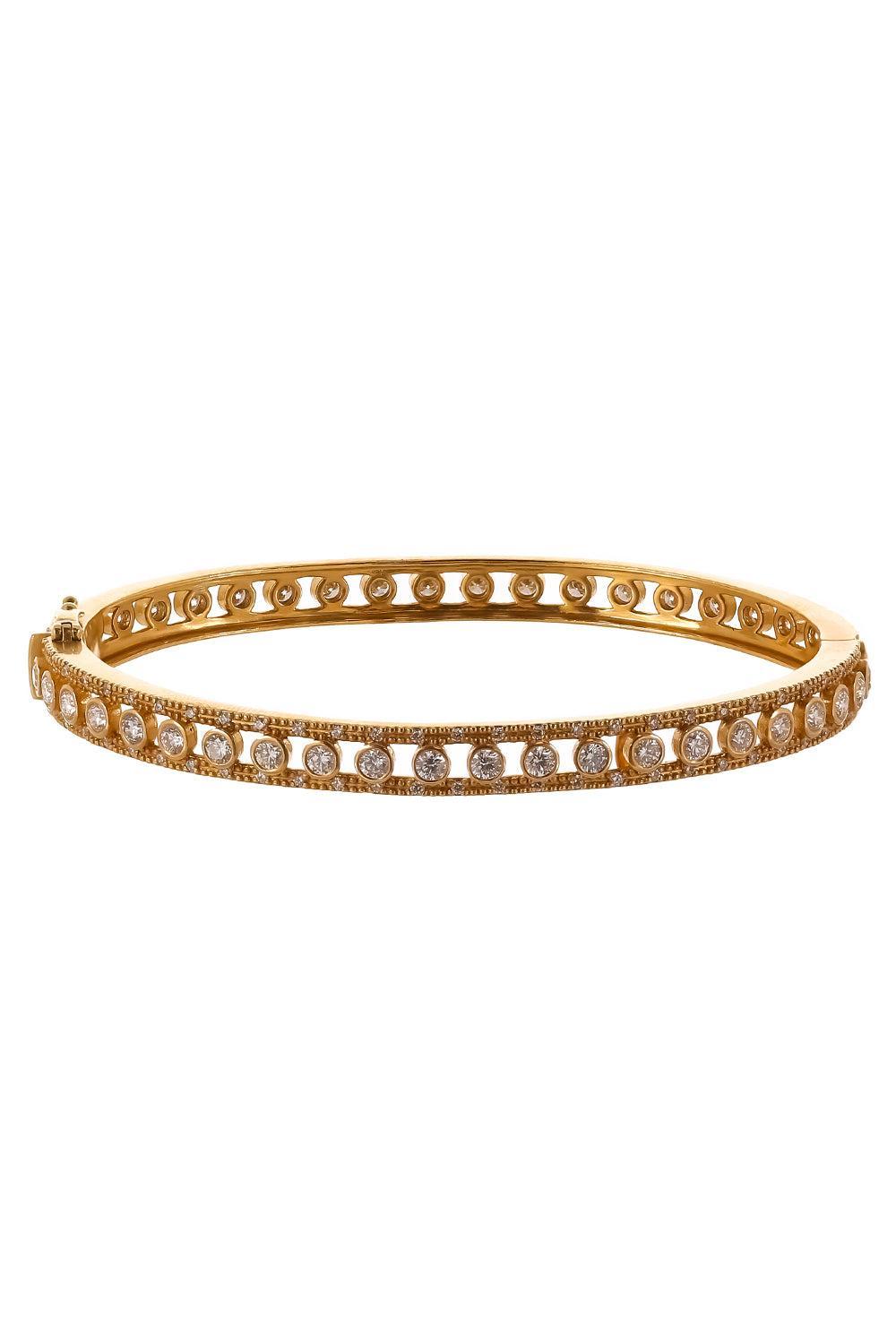 Diamond Link Collection Bracelet-YELLOW GOLD-JEWELRYFINE JEWELBRACELET O-COOMI