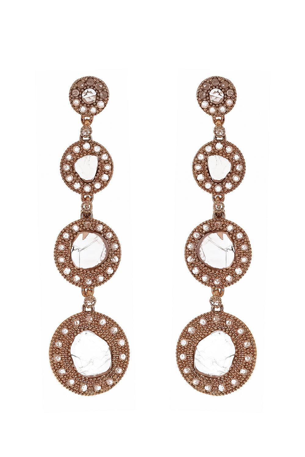 Diamond Eternity Drop Earrings-ROSE GOLD-JEWELRYFINE JEWELEARRING-COOMI