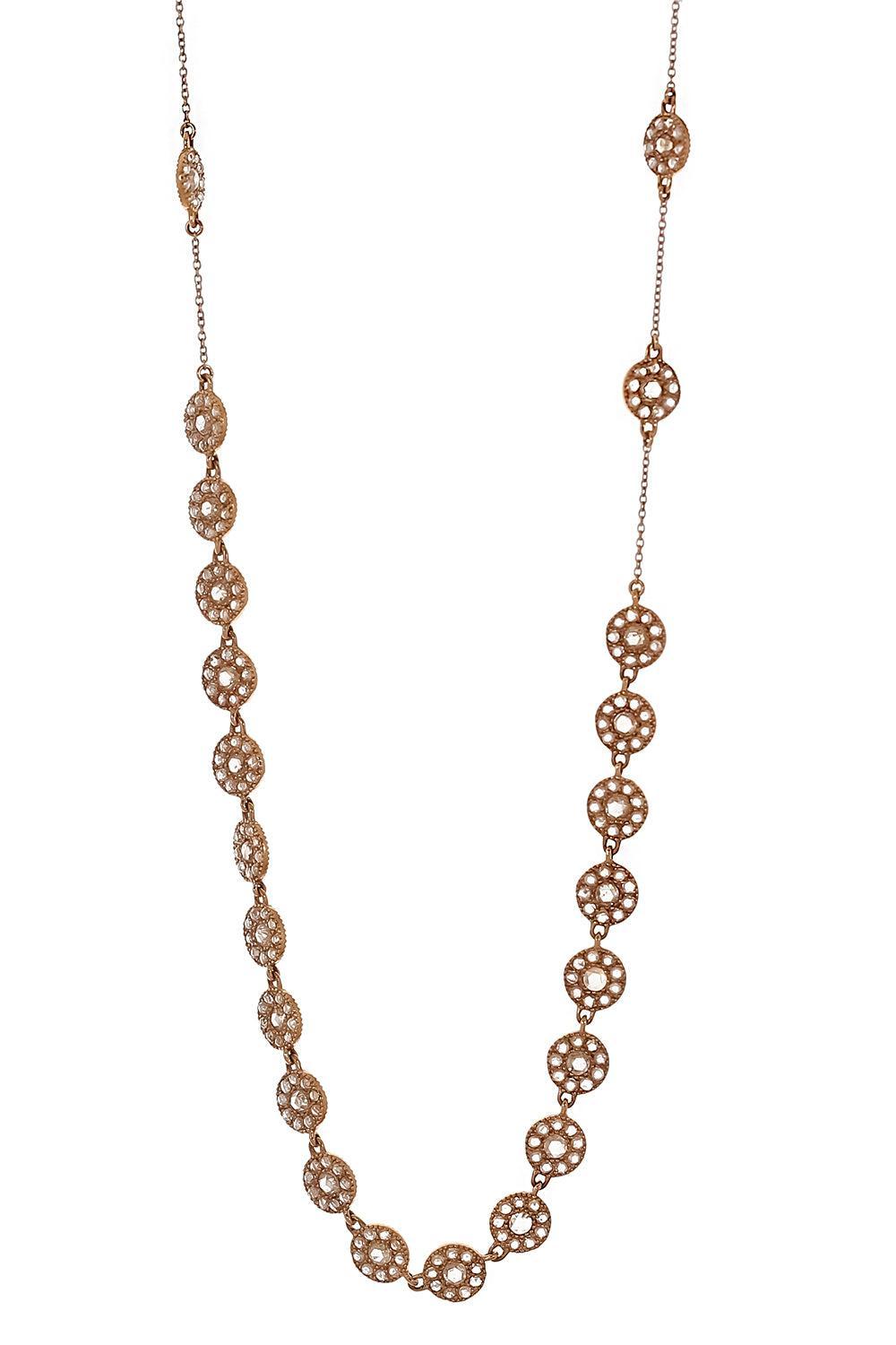 Diamond Link Opera Necklace-ROSE GOLD-17-JEWELRYFINE JEWELNECKLACE O-COOMI