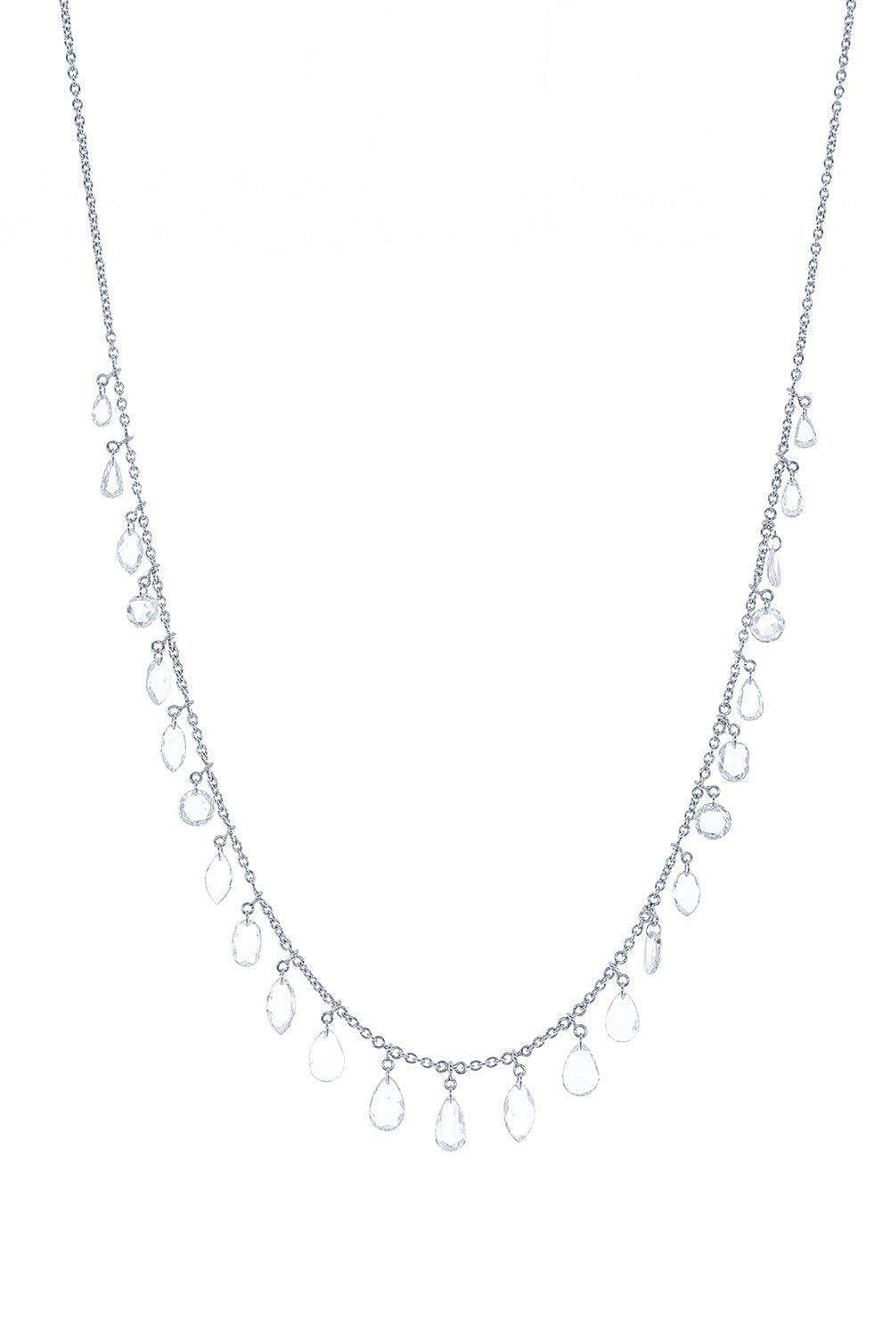 Mixed Shape Diamond Trinity Necklace-WHITE GOLD-JEWELRYFINE JEWELNECKLACE O-COOMI