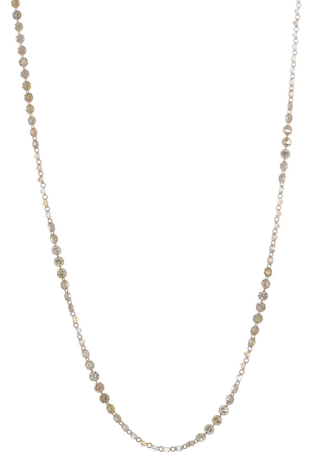 Diamond Full Cut Round Drilled Necklace-YELLOW GOLD-24-JEWELRYFINE JEWELNECKLACE O-COOMI