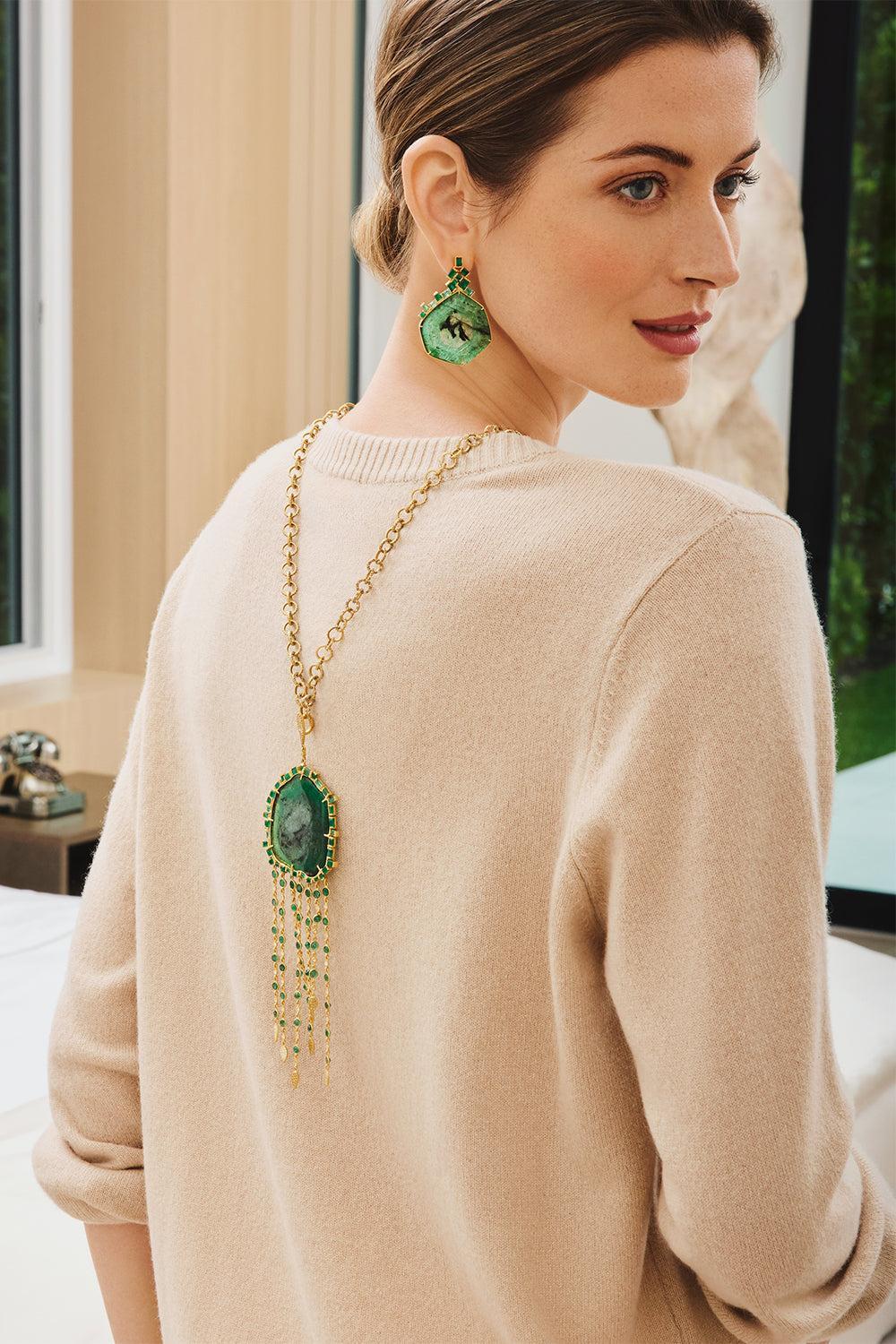 Diamond Chain Link Necklace-YELLOW GOLD-17-JEWELRYFINE JEWELEARRING-COOMI