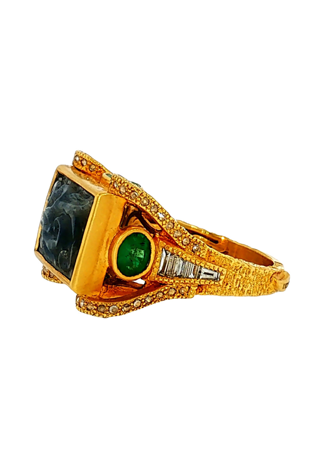  Labradorite Affinity Ring-YELLOW GOLD-7-JEWELRYFINE JEWELRING-COOMI 