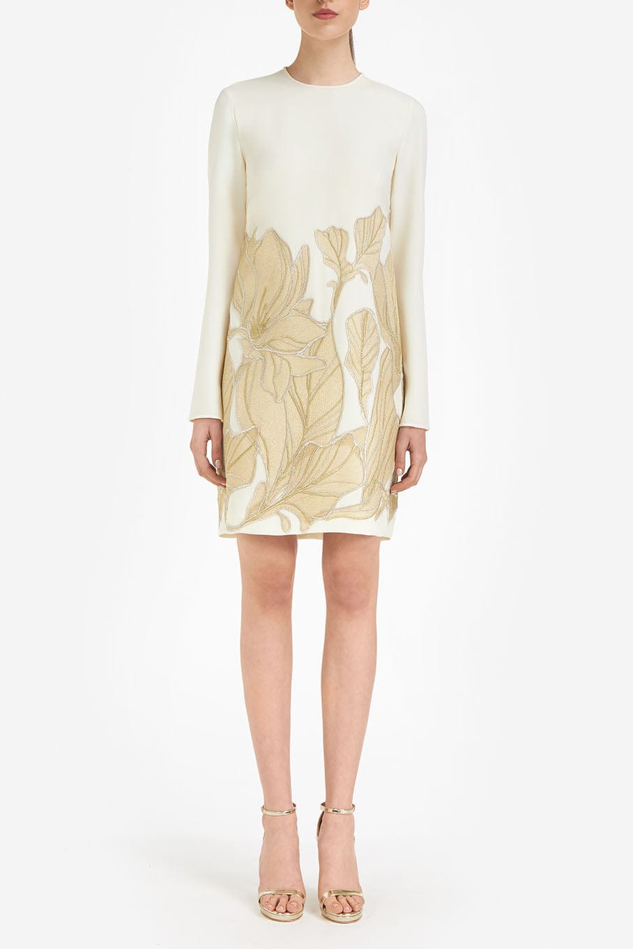 COSTARELLOS-Noelle Long Sleeve Shift Dress-