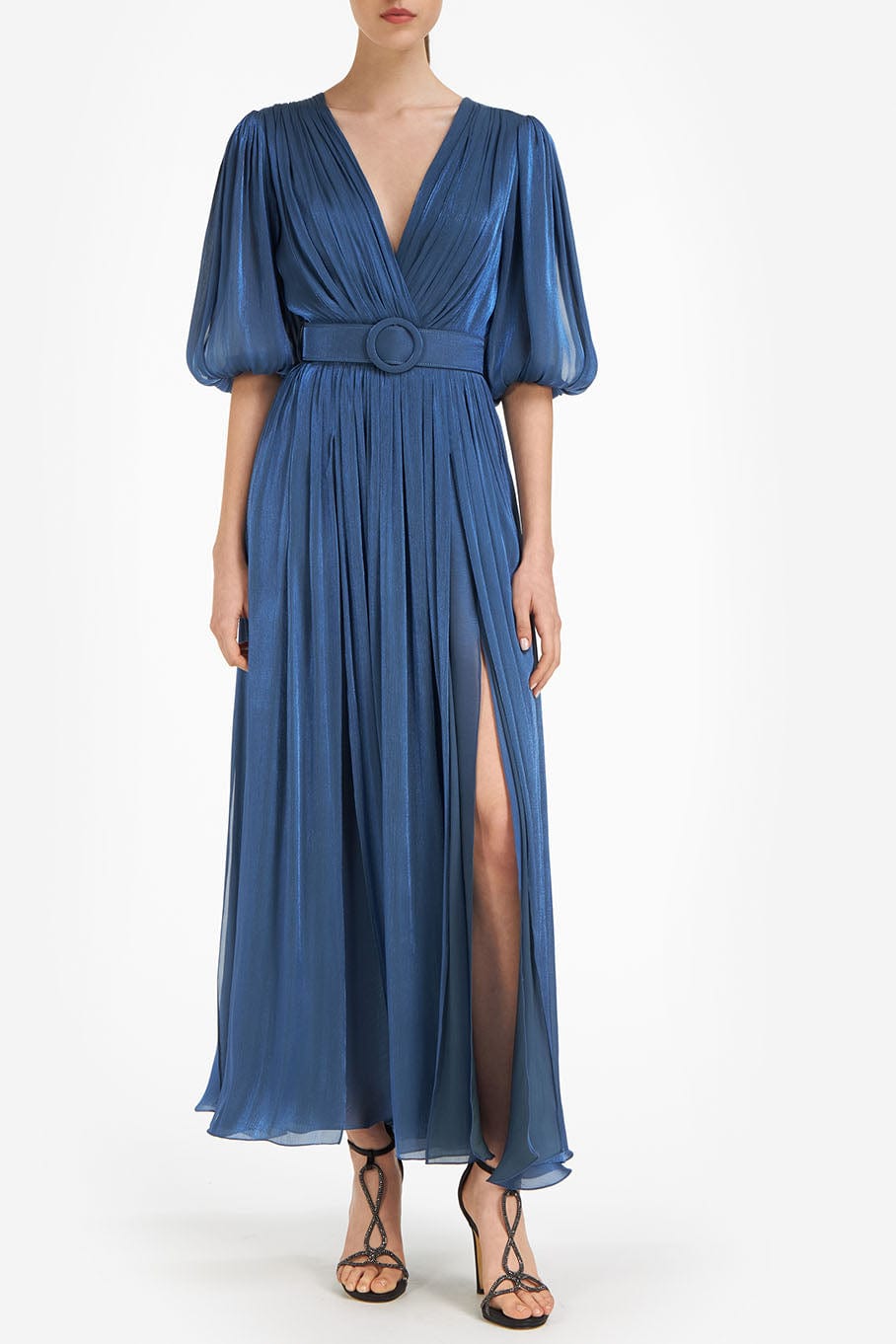 COSTARELLOS-Brennie Iridescent A Line Dress-