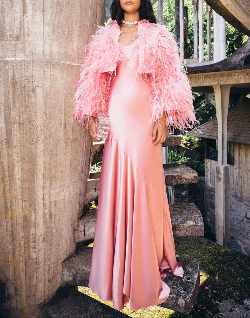 cult gaia hot pink dress ASHIKA GOWN