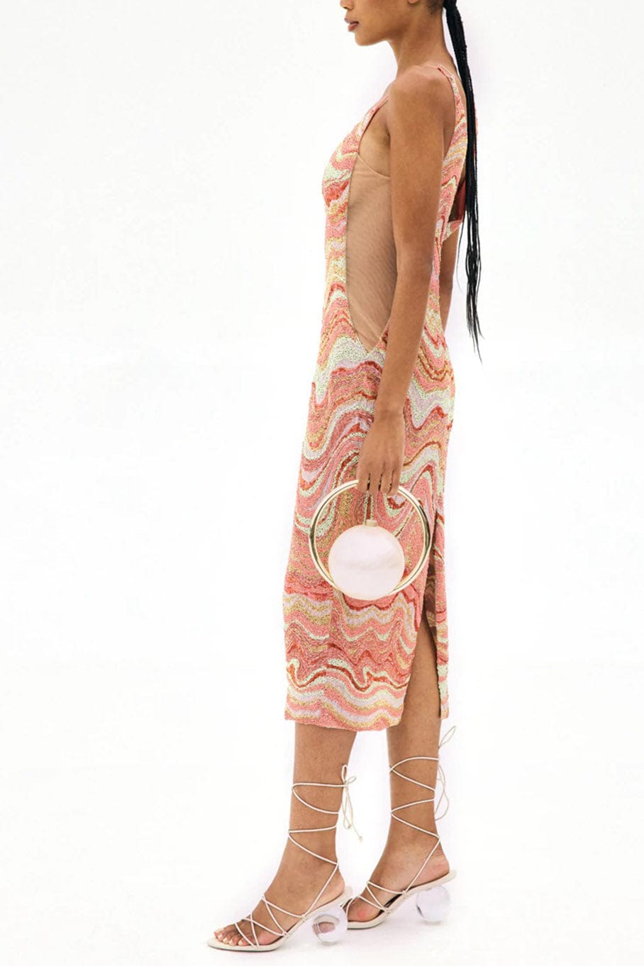 cult gaia beaded dress Leticia Gown She has a square For Love & Lemons Millie Beach Dress - Macy's Color:Black Boots