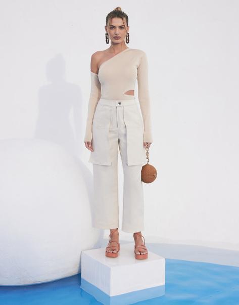 CULT GAIA-Sand Teri Knit Top-