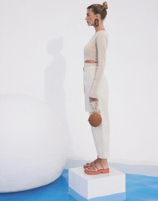 CULT GAIA-Sand Teri Knit Top-