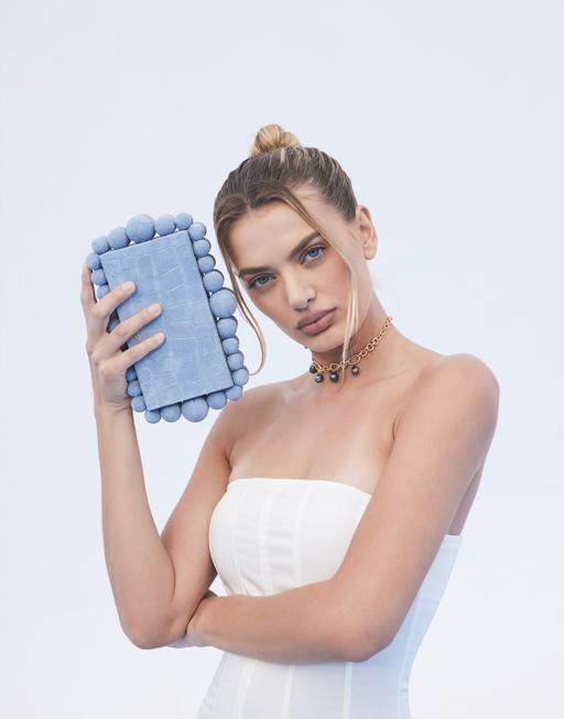 CULT GAIA-Maya Blue EOS Clutch-BLUE