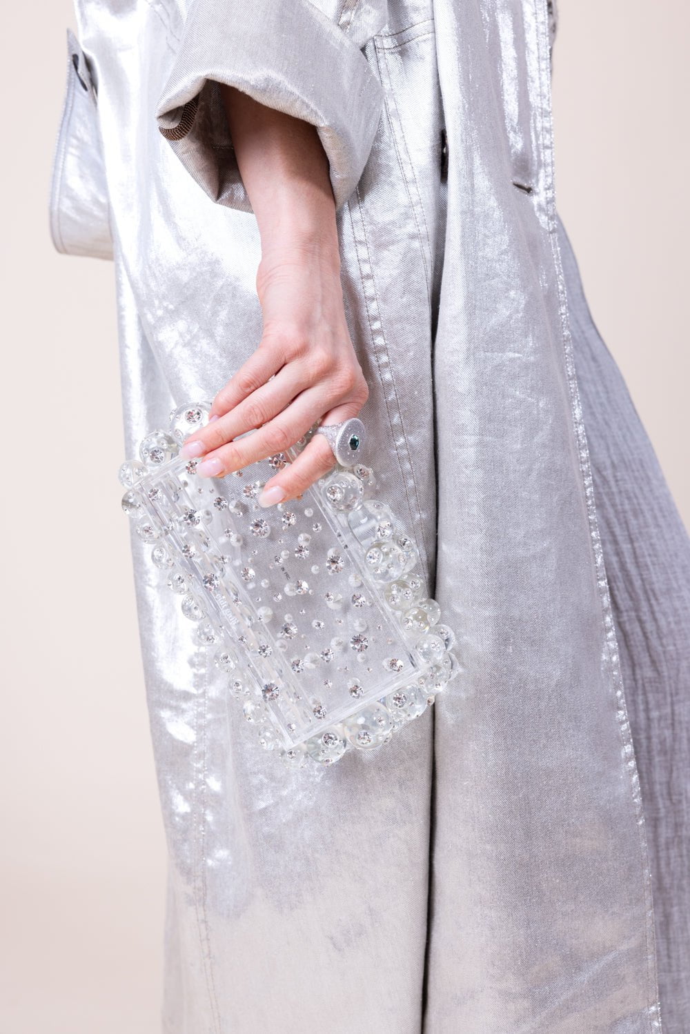 CULT GAIA-EOS Clutch - Clear Crystal-CLEAR/CL