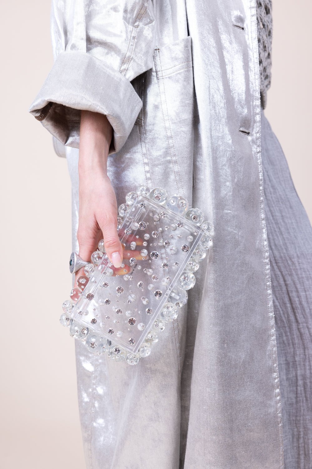 CULT GAIA-EOS Clutch - Clear Crystal-CLEAR/CL