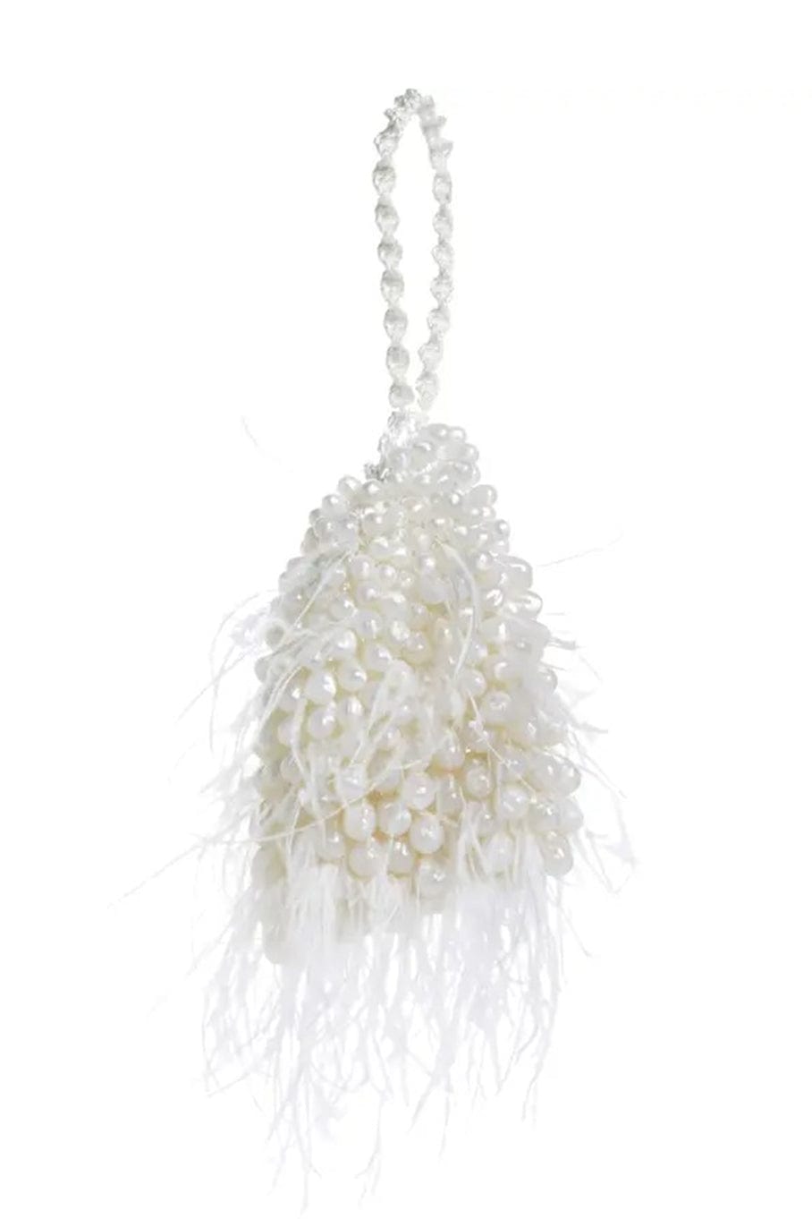 CULT GAIA-Dory Feather Wristlet-PEARL