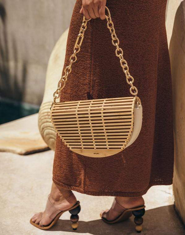 CULT GAIA-Celine Shoulder Bag-NATURAL