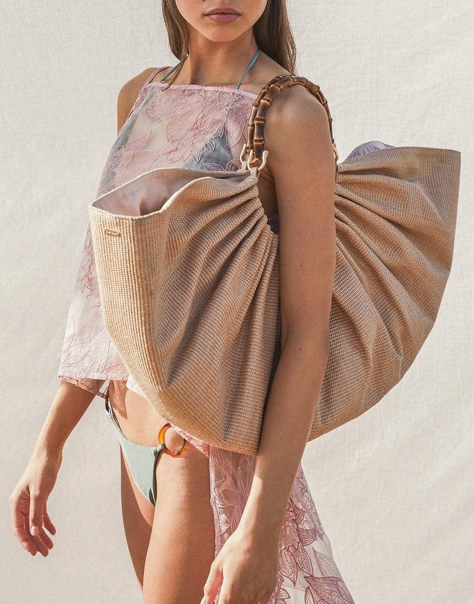 CULT GAIA-Large Banu Beach Bag-TAN