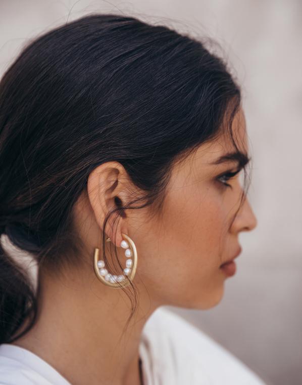 CULT GAIA-Goldie Earrings-PEARL