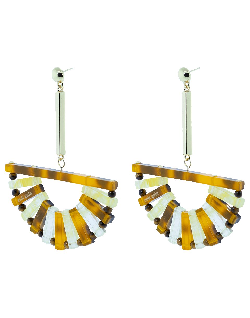 CULT GAIA-Tortoise Acrylic Ark Earrings-TORT