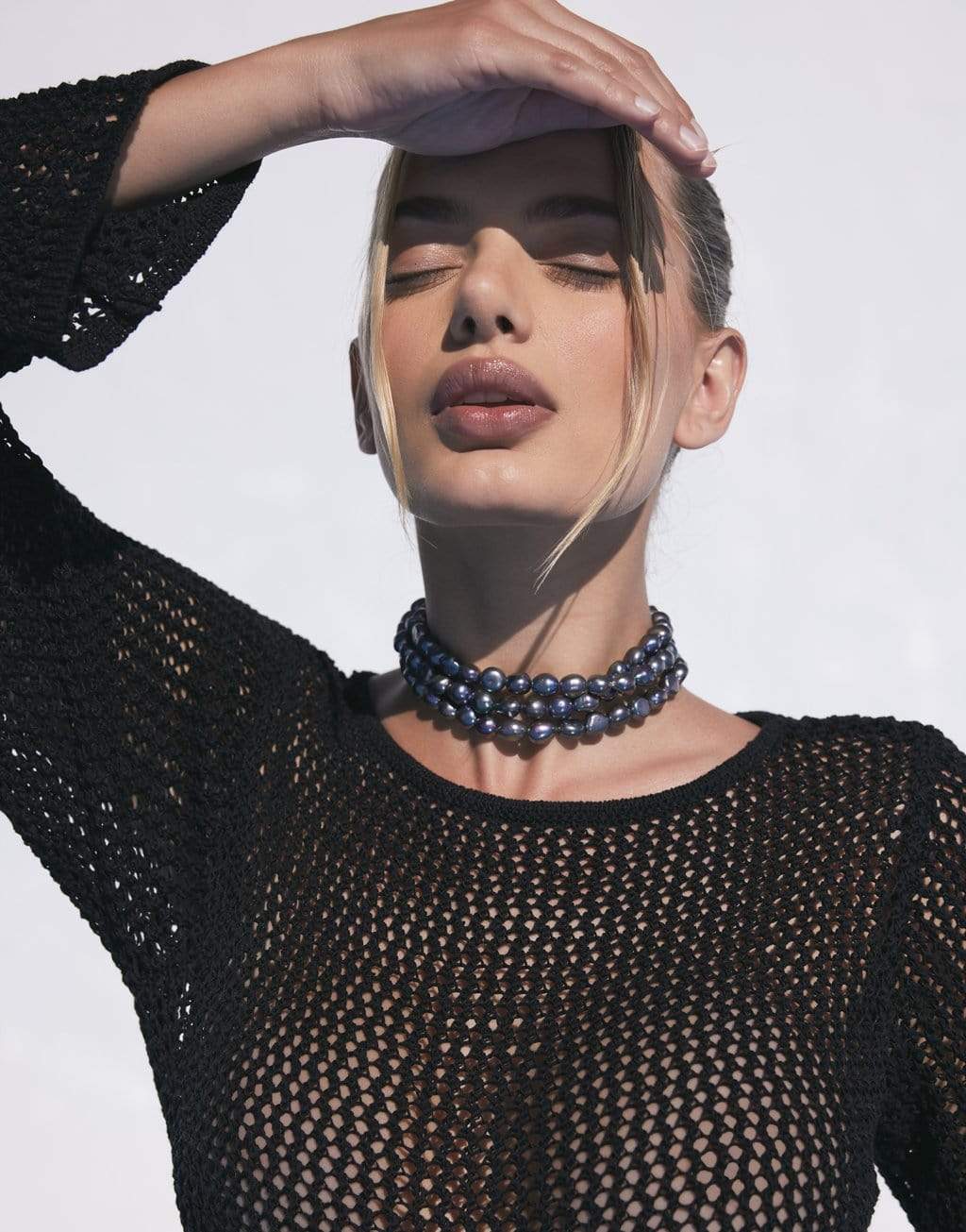 CULT GAIA-Black Pearl Nora Choker-BLACK