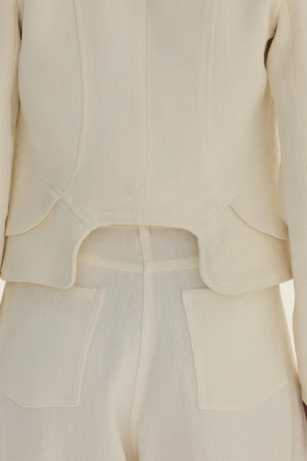Cantaro Jacket-CREAM-36-CLOTHINGJACKETCASUAL-CURATORIA