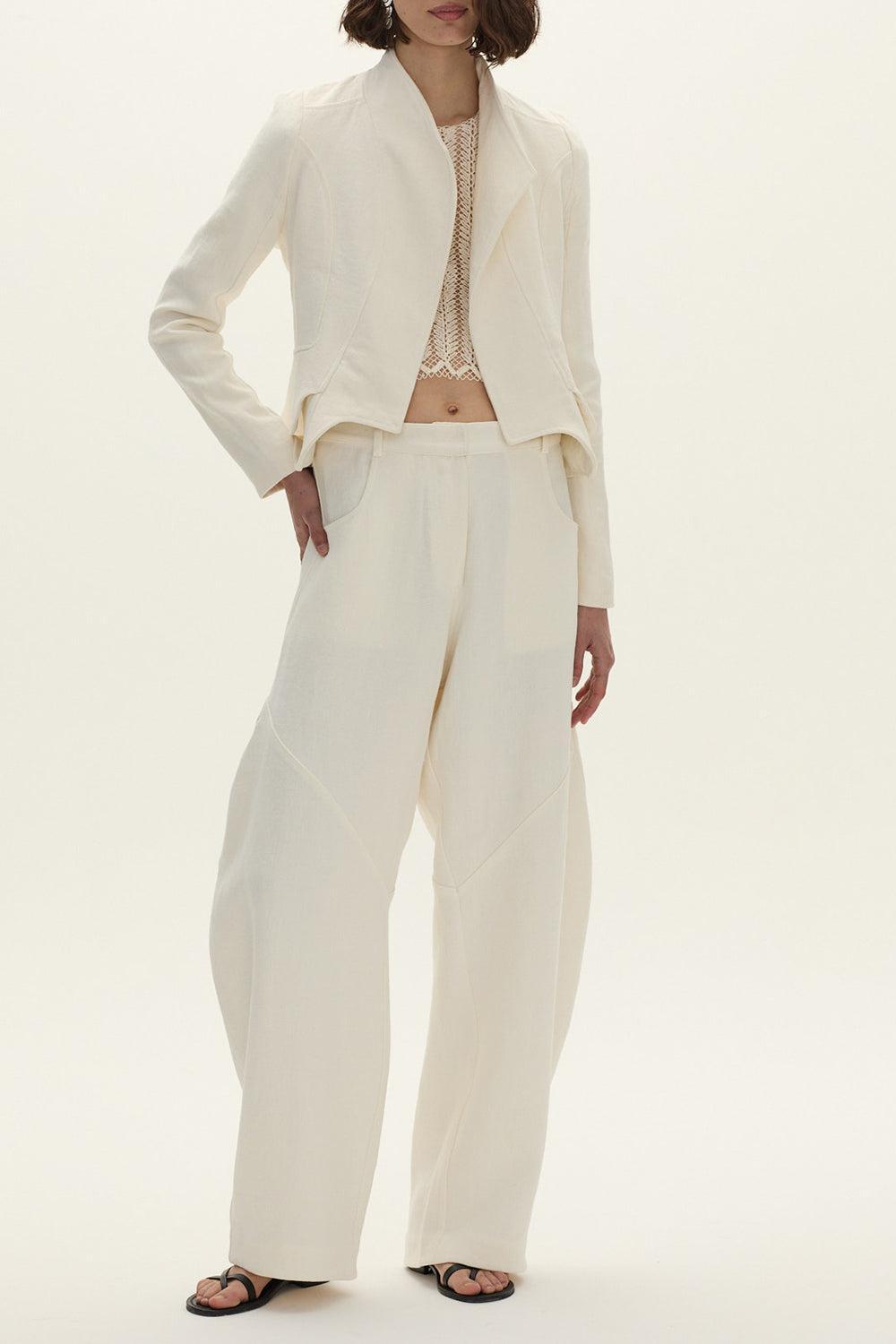 Cantaro Jacket-CREAM-36-CLOTHINGJACKETCASUAL-CURATORIA