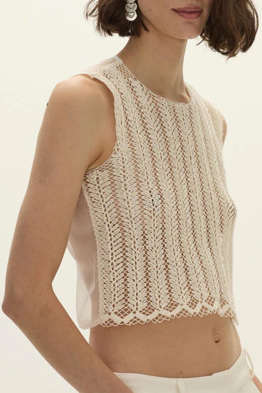 Yunga Top-CREAM-S-CLOTHINGTOPKNITS-CURATORIA
