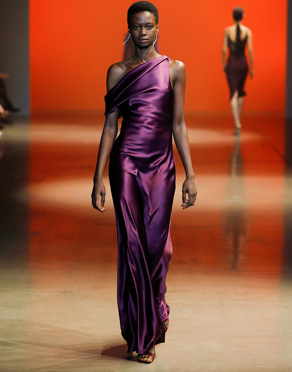cushnie off the shoulder dress Off Shoulder Draped Grown