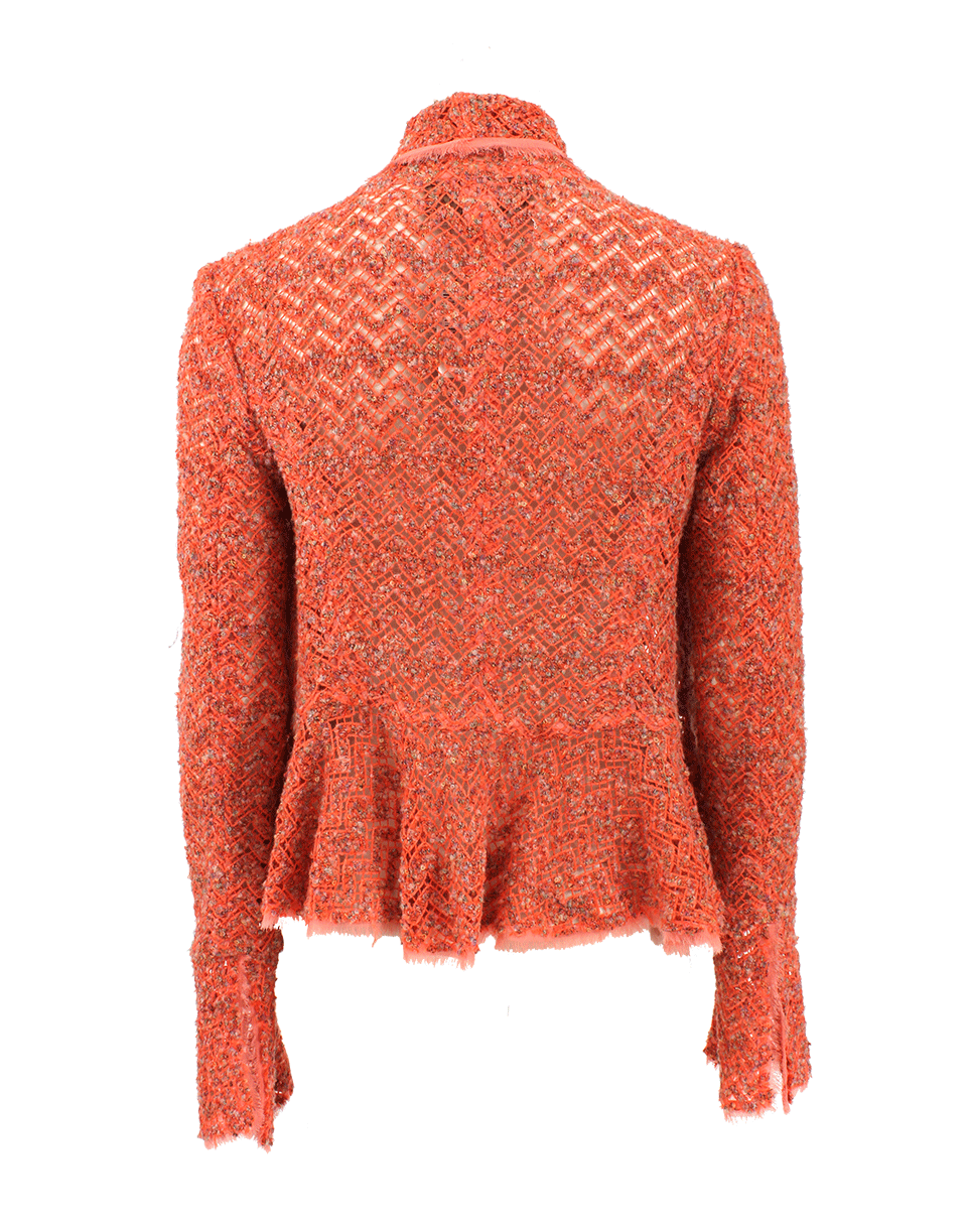 CYNTHIA ROSE-Elizabeth Chevron Jacket-CRLREEF