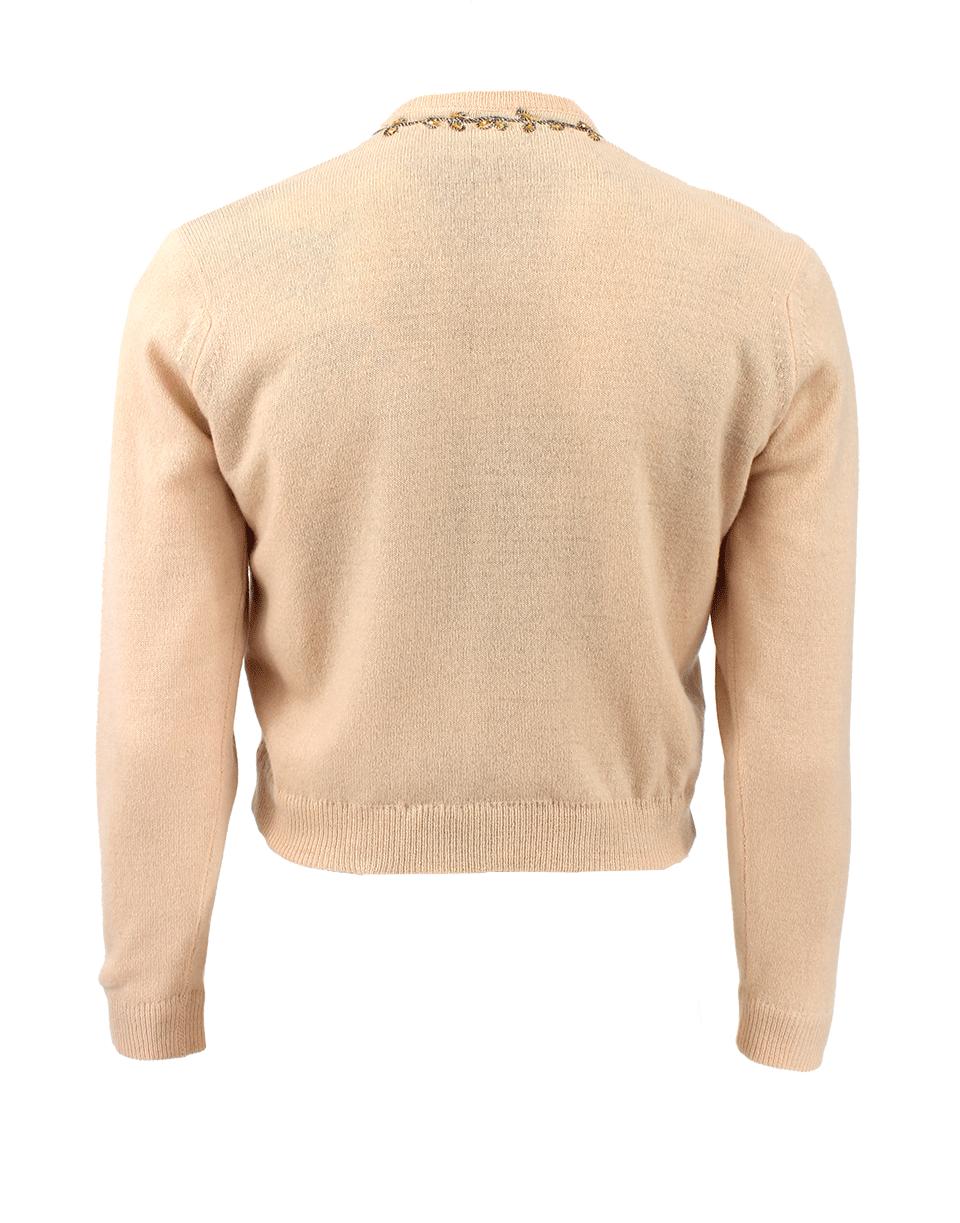 CYNTHIA ROSE-Beaded Scarlett Cardigan-SHELLPNK