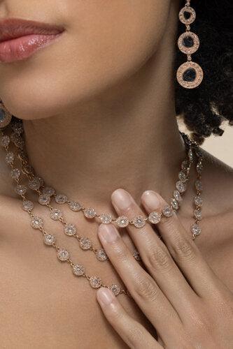 Diamond Link Opera Necklace-ROSE GOLD-17-JEWELRYFINE JEWELNECKLACE O-COOMI