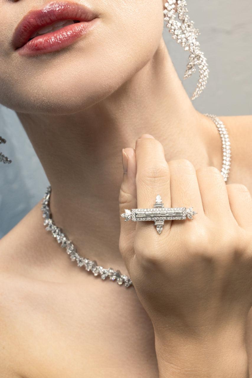 Diamond Bar Ring-WHITE GOLD-6.5-JEWELRYFINE JEWELRING-YEPREM
