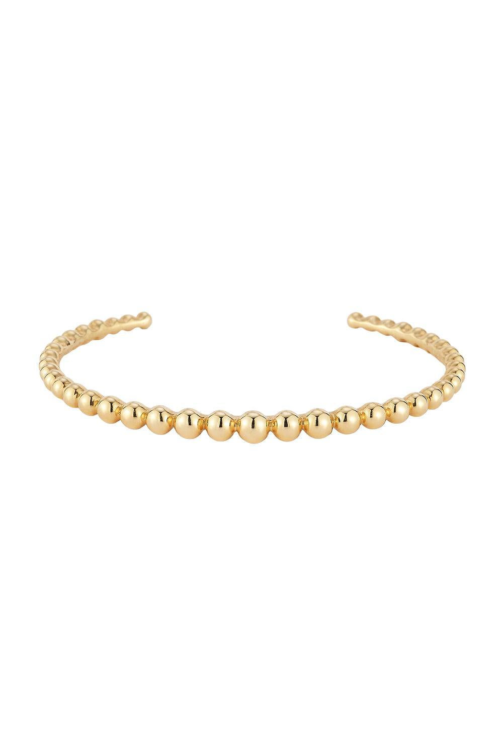 Poppy Rae Graduating Pebble Cuff-YELLOW GOLD-6-JEWELRYFINE JEWELBRACELET O-DANA REBECCA DESIGNS