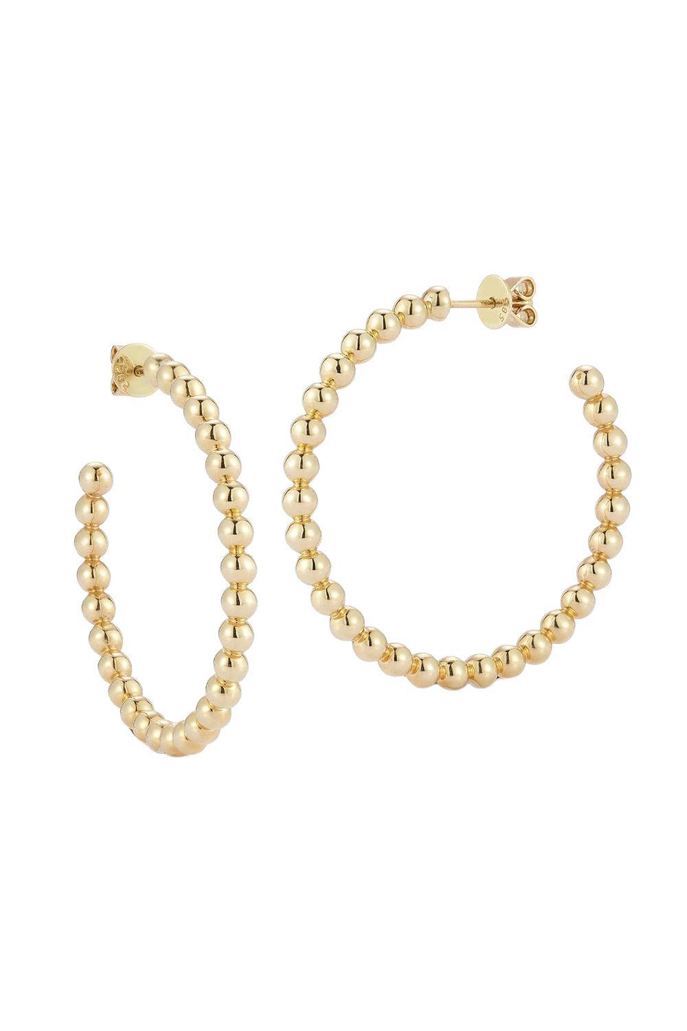 Large Poppy Rae Hoop Earrings-YELLOW GOLD-JEWELRYFINE JEWELEARRING-DANA REBECCA DESIGNS