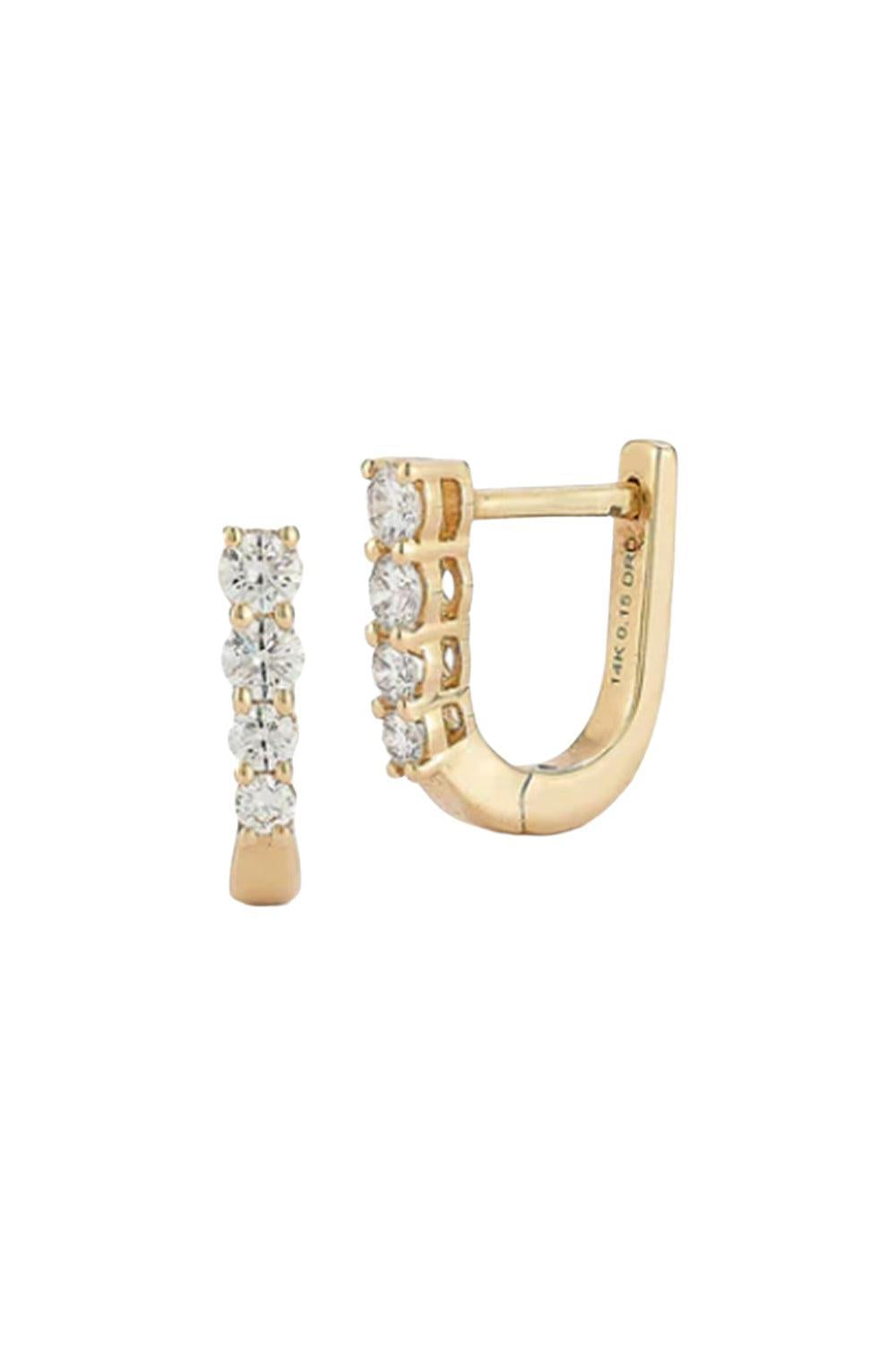 Ava Bea Mini Graduating U Hoop Earrings