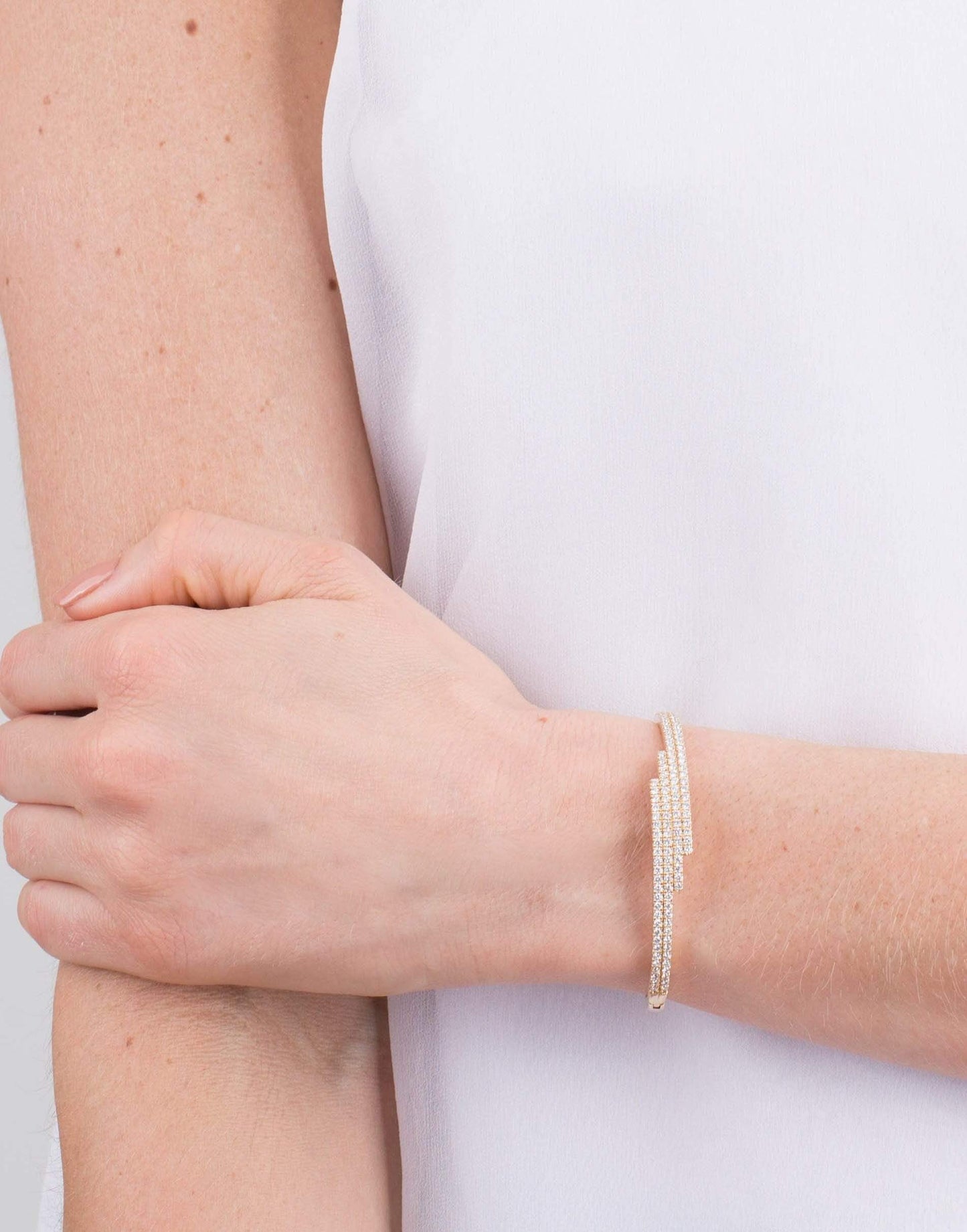 DANA REBECCA DESIGNS-Nikki Joy Diamond Cuff Bracelet-YELLOW GOLD