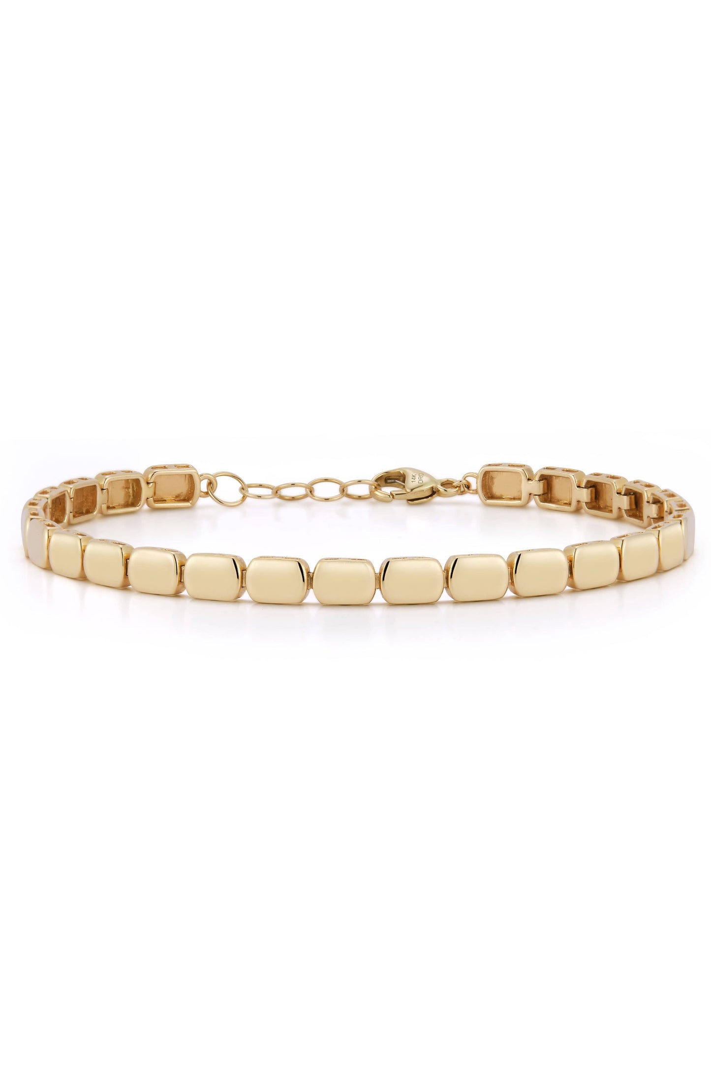 DANA REBECCA DESIGNS-Sadie Pearl Gold Bar Bracelet-YELLOW GOLD