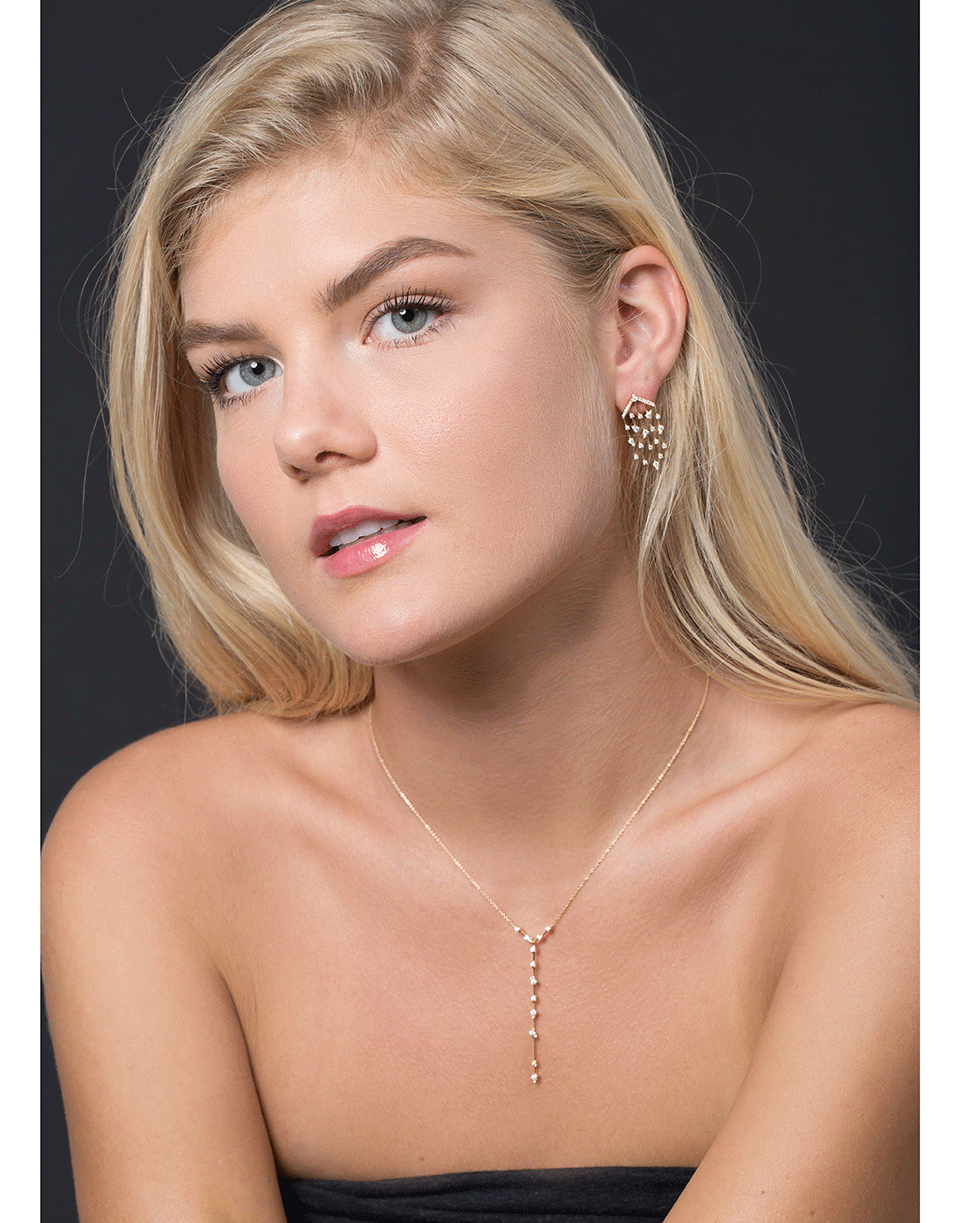 DANA REBECCA DESIGNS-Sophia Ryan Cascade Studs-YELLOW GOLD