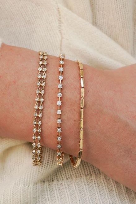 DANA REBECCA DESIGNS-Yellow Gold Melody Eden Gold Bar Bracelet-YELLOW GOLD