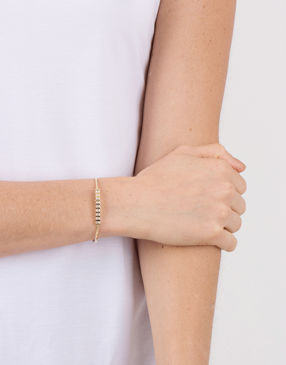 DANA REBECCA DESIGNS-Diamond Cuff Bracelet-YELLOW GOLD